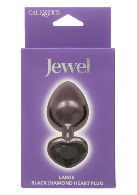 Diamond Heart Plug Large Black SCALA Diamond Heart Plug Large Black SCALA