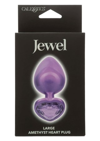 Diamond Heart Plug Large Purple SCALA