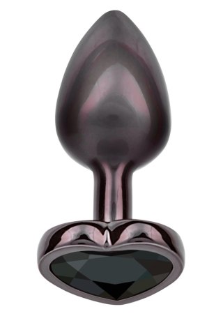 Diamond Heart Plug Small Black SCALA