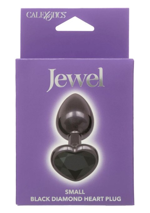 Diamond Heart Plug Small Black SCALA