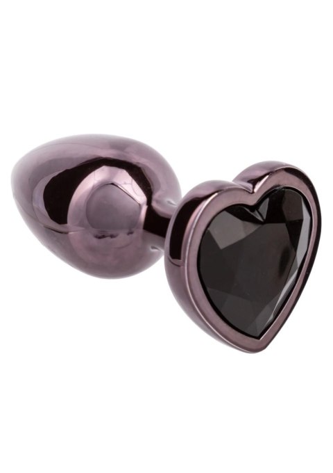 Diamond Heart Plug Small Black SCALA