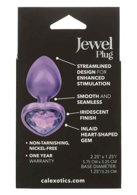 Diamond Heart Plug Small Purple SCALA Diamond Heart Plug Small Purple SCALA
