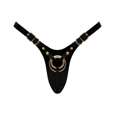 LEATHERETTE HARNESS FABULOUS - ONE SIZE - BLACK GLOSSY DORCELl - Lovely Planet LEATHERETTE HARNESS FABULOUS - ONE SIZE - BLACK GLOSSY DORCELl - Lovely Planet