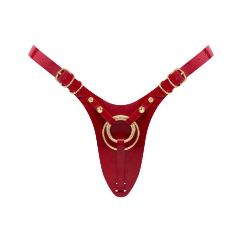 LEATHERETTE HARNESS FABULOUS - ONE SIZE - RED GLOSSY DORCELl - Lovely Planet LEATHERETTE HARNESS FABULOUS - ONE SIZE - RED GLOSSY DORCELl - Lovely Planet