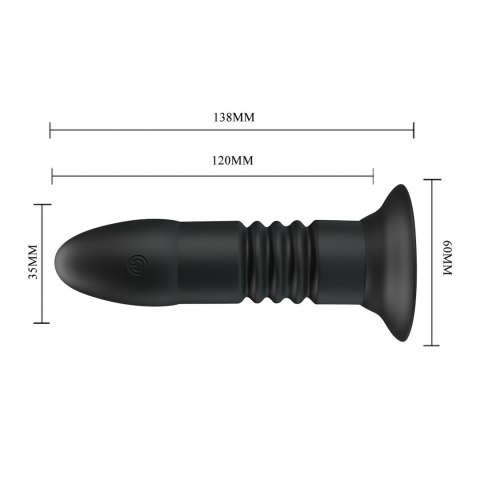 MR PLAY - VIBRATING ANAL PLUG 4 vibrations 4 thrusting Remote Control Baile - Boys of Toys Sp. z. o.o. (dystrybutor)