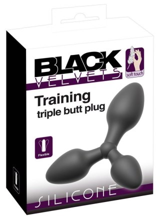 Black Velvets Triple Butt Plug ORION