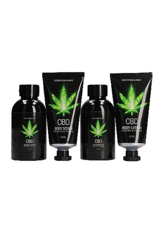 CBD - Bath and Shower - Luxe Travel set - Green Tea Hemp Oil SHOTS