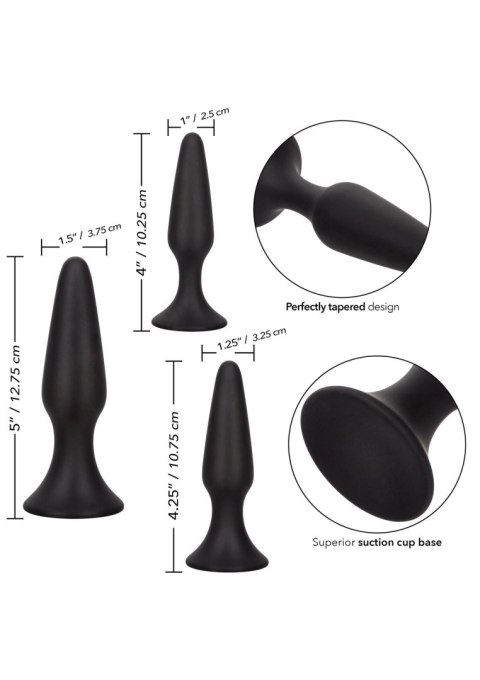 COLT Silicone Anal Trainer Kit Black SCALA