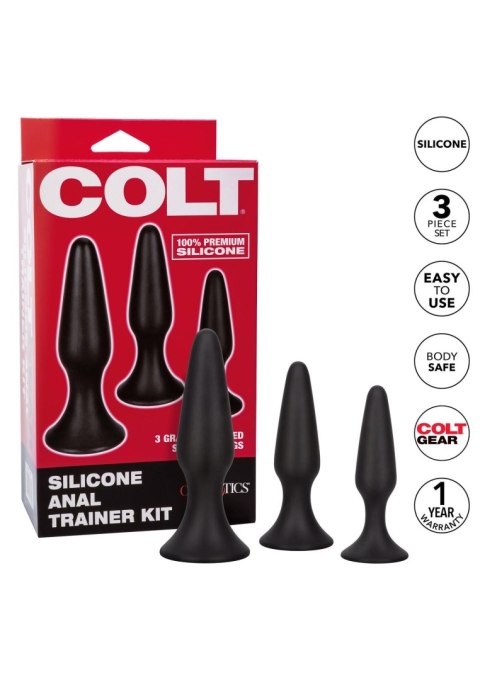COLT Silicone Anal Trainer Kit Black SCALA