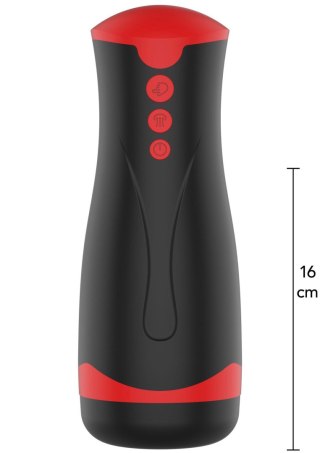 Masturbator Vibrating&Squeeze Black SCALA