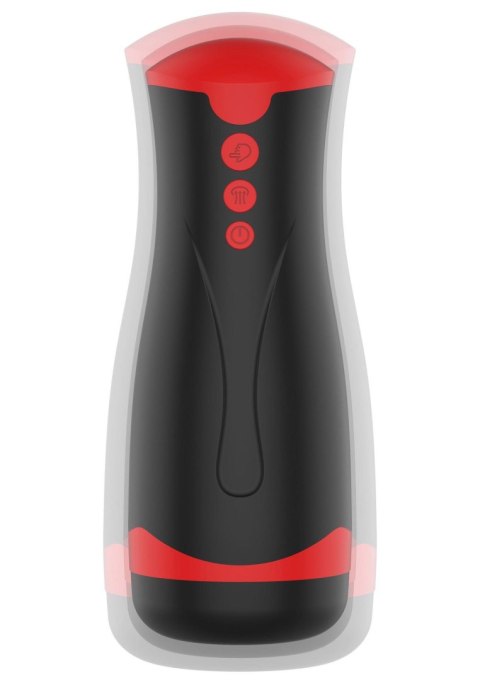 Masturbator Vibrating&Squeeze Black SCALA