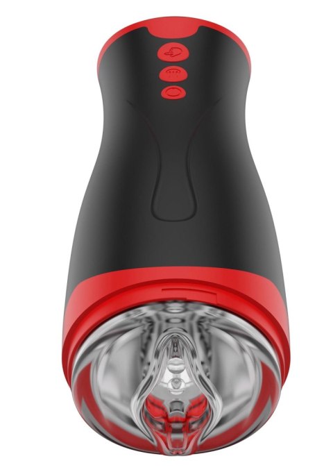 Masturbator Vibrating&Squeeze Black SCALA