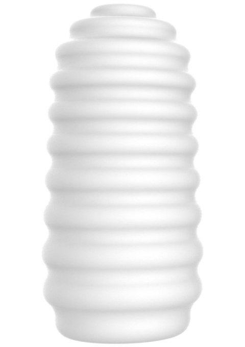 Medium Masturbator Ribs White SCALA