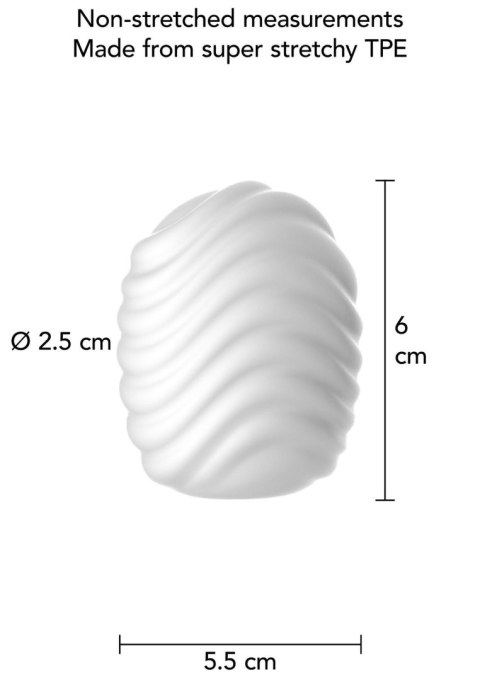 Mini Masturbator Wave White SCALA