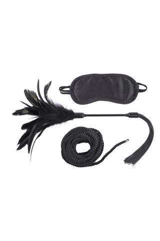 SPORTSHEETS SHADOW TIE AND TICKLE KIT TONGA