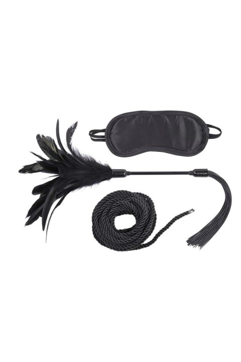 SPORTSHEETS SHADOW TIE AND TICKLE KIT TONGA