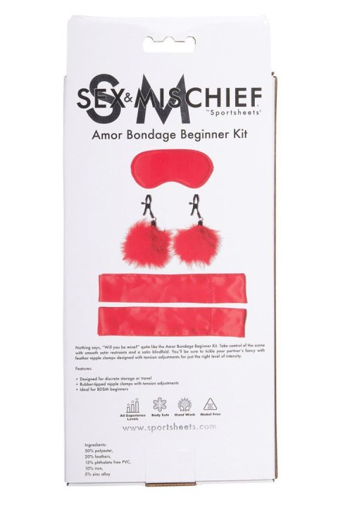 SPORTSHEETS SM AMOR BONDAGE BEGINNER KIT TONGA