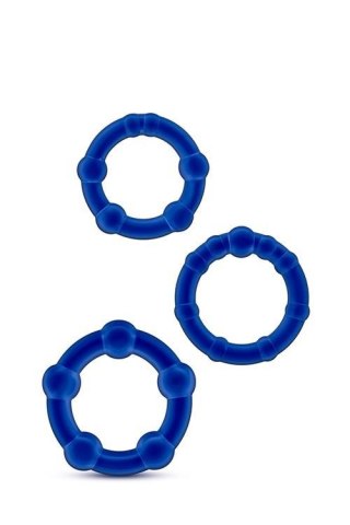 STAY HARD BEADED COCKRINGS BLUE TONGA