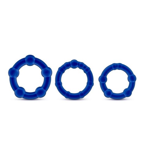 STAY HARD BEADED COCKRINGS BLUE TONGA