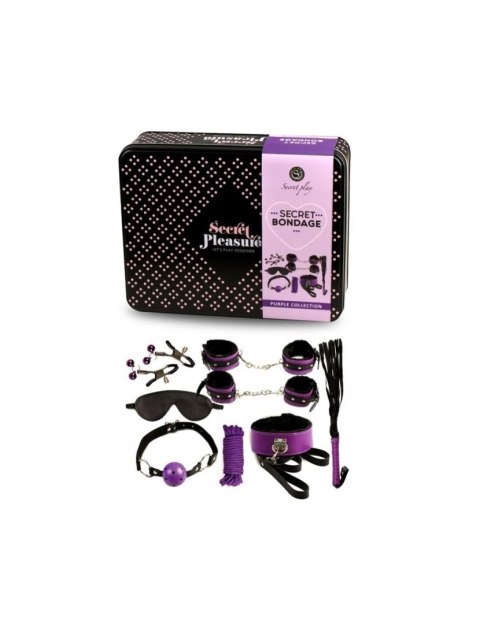 Secret Bondage - Set 8 pcs Purple & Black Secret Play - FEMARVI S.L.