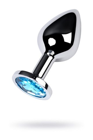 Silver anal plug with gem, turquoise TOYFA - Boys of Toys Sp. z o.o. (dystrybutor)