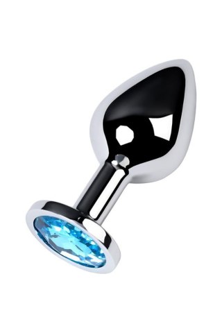 Silver anal plug with gem, turquoise TOYFA - Boys of Toys Sp. z o.o. (dystrybutor)