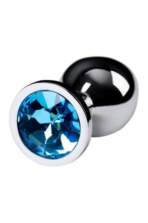 Silver anal plug with gem, turquoise TOYFA - Boys of Toys Sp. z o.o. (dystrybutor)
