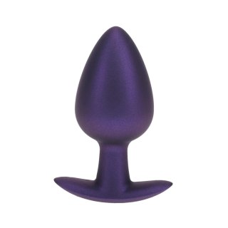 Smooth Silicone Anal Plug - Large - 3.5" / 8,9 cm - Metallic Purple SHOTS