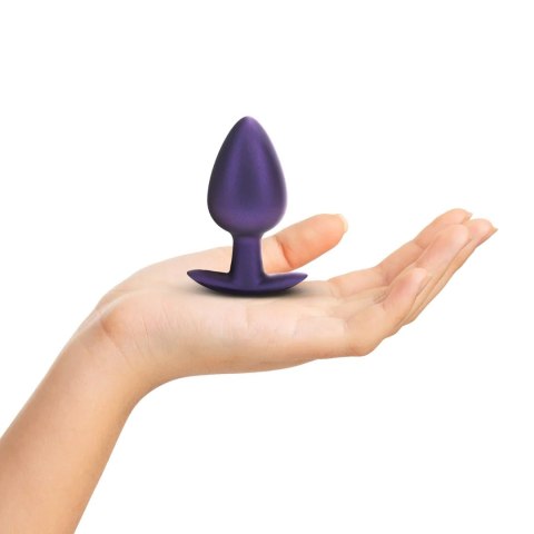 Smooth Silicone Anal Plug - Large - 3.5" / 8,9 cm - Metallic Purple SHOTS
