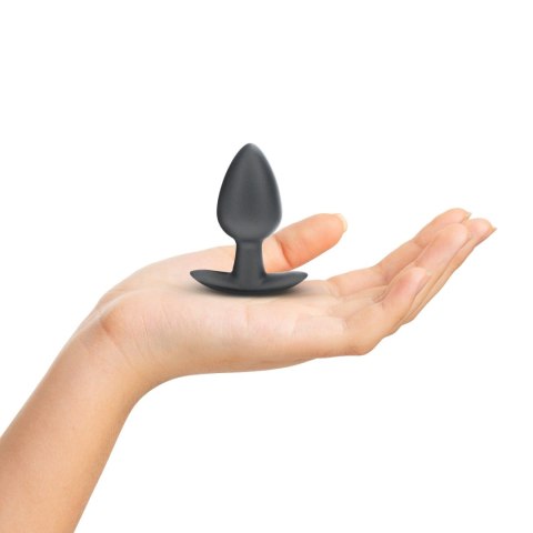 Smooth Silicone Anal Plug - Medium - 3.1 / 7,9 cm - Gunmetal SHOTS