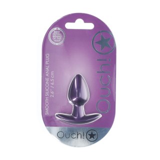 Smooth Silicone Anal Plug - Small - 2.6 / 6,5 cm - Metallic Purple SHOTS