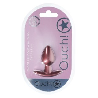 Smooth Silicone Anal Plug - Small - 2.6 / 6,5 cm - Rose Gold SHOTS