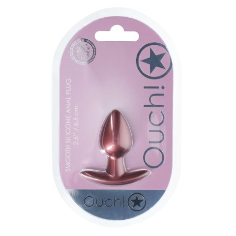 Smooth Silicone Anal Plug - Small - 2.6 / 6,5 cm - Rose Gold SHOTS