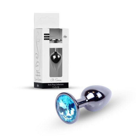 Plug-Jewellery Dark Silver PLUG- Light Blue B - Series HeavyFun