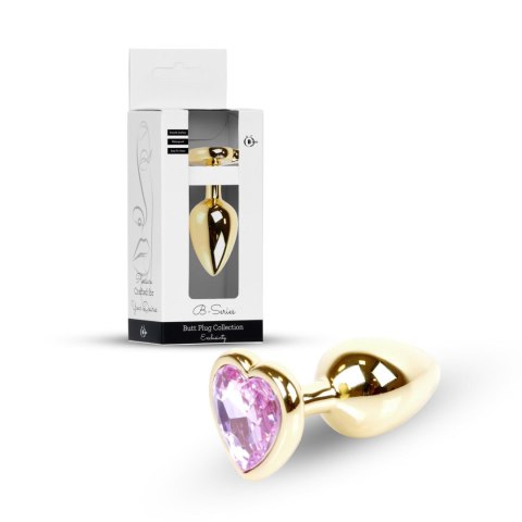 Plug-Jewellery Gold Heart PLUG- Rose B - Series HeavyFun