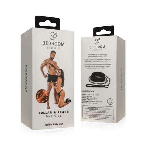 Bedroom Fantasies - Faux Leather
Collar & Chain Black