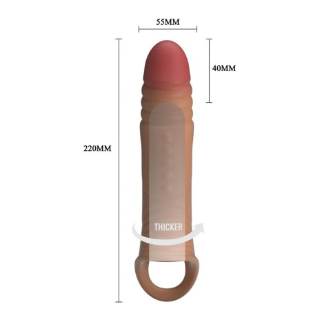 Pretty Love 8.7" Vibrating Penis Sleeve Extender
