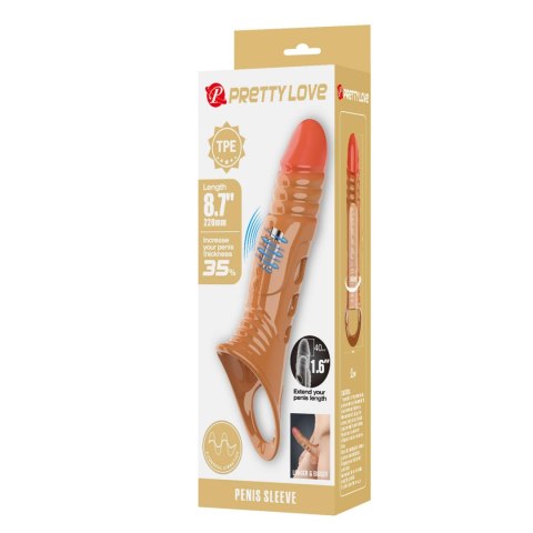 Pretty Love 8.7" Vibrating Penis Sleeve Extender
