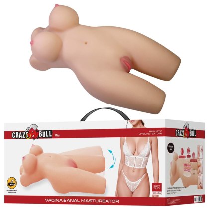 Crazy Bull Mia - masturbator tors z ruchomymi nogami, 50 cm