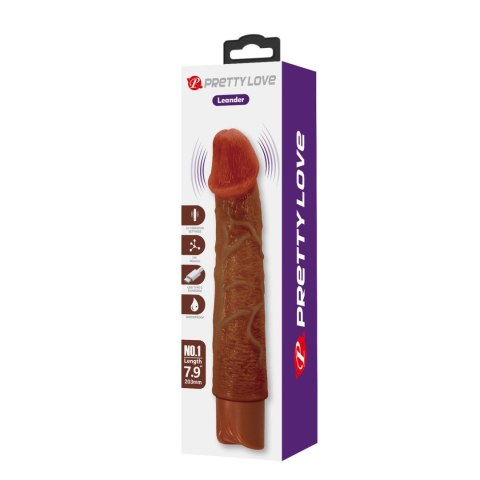 Pretty Love Osric Realistic Vibrating Dildo (Brown Edition)