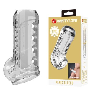 Pretty Love Penis Sleeve - Clear Long