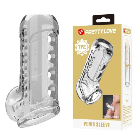 Pretty Love Penis Sleeve - Clear Long