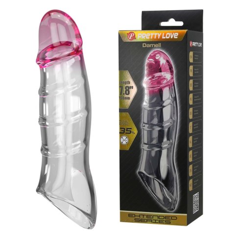 Pretty Love Penis Sleeve - Damell Clear Pink