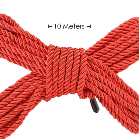 Polyester Bondage Rope - 32.8 ft / 10 m - Red