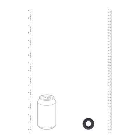 Solid Silicone Cockring - XS - Black