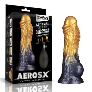 8'' Dual Density Silicone Inflatable Dildo