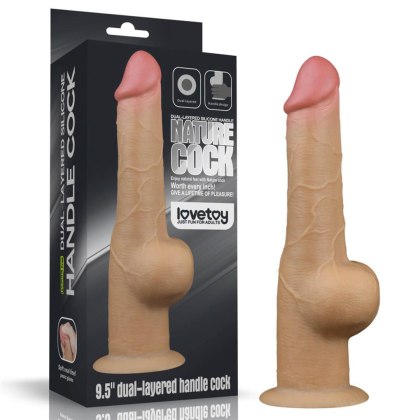 Lovetoy Handle Cock - silikonowe dildo z uchwytem, 25 cm