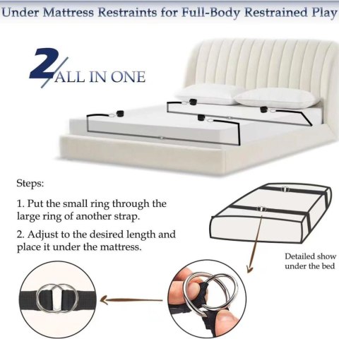 Fetish B-Series Bed Restraint Set 2.0