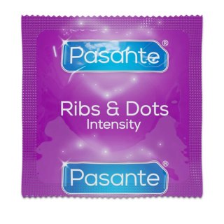 Pasante Ribs & Dots/Intensity Condoms Bulk Packs 144 pcs