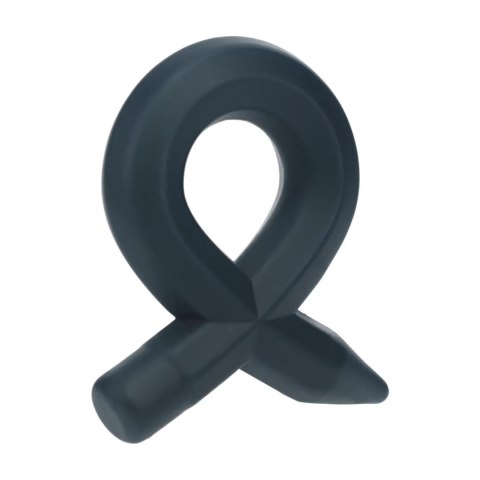 Pencil Liquid Silicone Cockring - Black